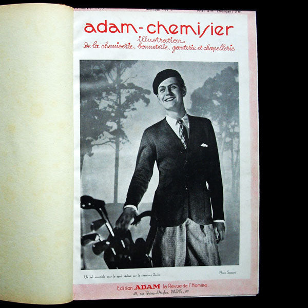 Adam chemisier 1933 (du n°1 au n°12)