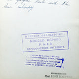 Tailleur Gaudin de Lucien Lelong, photographie d'époque du studio Luigi Diaz (circa 1935)