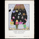 Gazette du Bon Ton - L'Arbre merveilleux, costumes d'enfants pour Noël, planche de Charles Martin (n°1, 1914)
