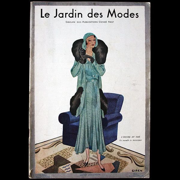 Le Jardin des Modes, n°134, 15 septembre 1930, couverture d'Hubert Giron