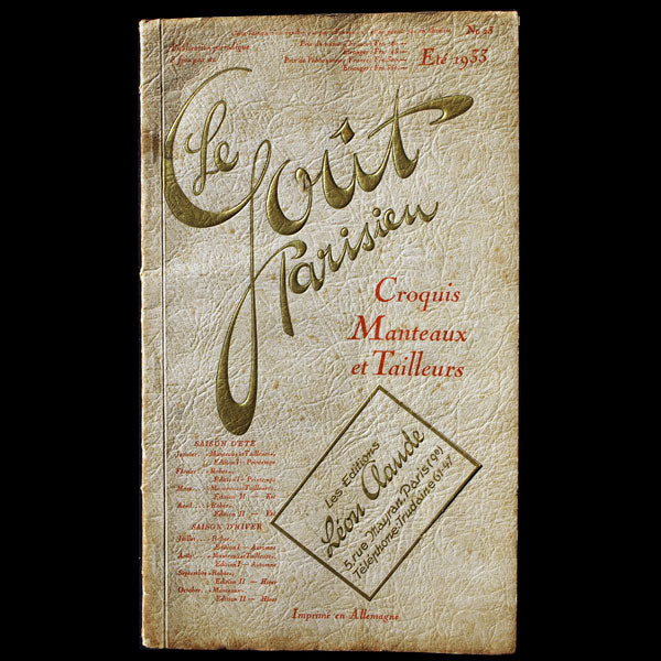Le Goût Parisien, Croquis Manteaux et Tailleurs (Eté 1933)