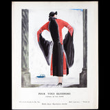 Gazette du Bon Ton - Pour vous rejoindre, manteau du soir de Paul Poiret, planche de Zinoview (n°9, 1924-1925)