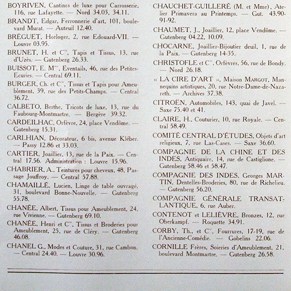 Programme du Salon du Goût Français (1923)