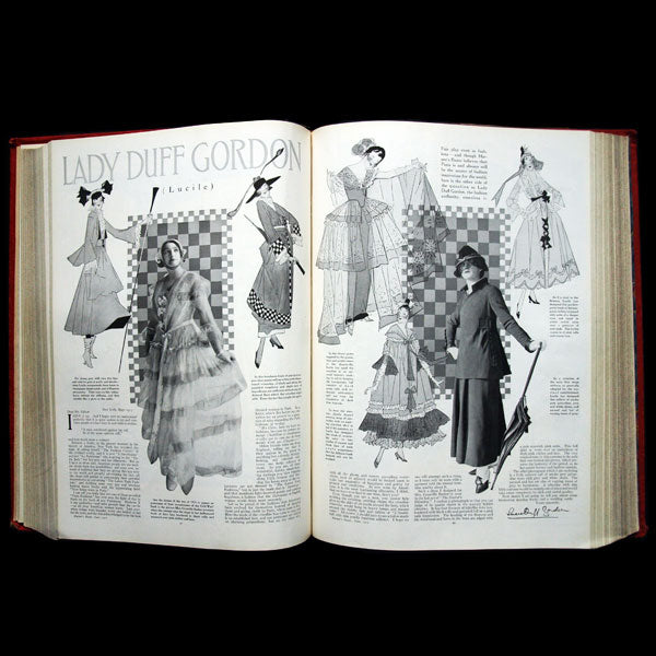 Harper's Bazaar, onze numéros de l'année 1915, exemplaire de la bibliothèque d'Erté