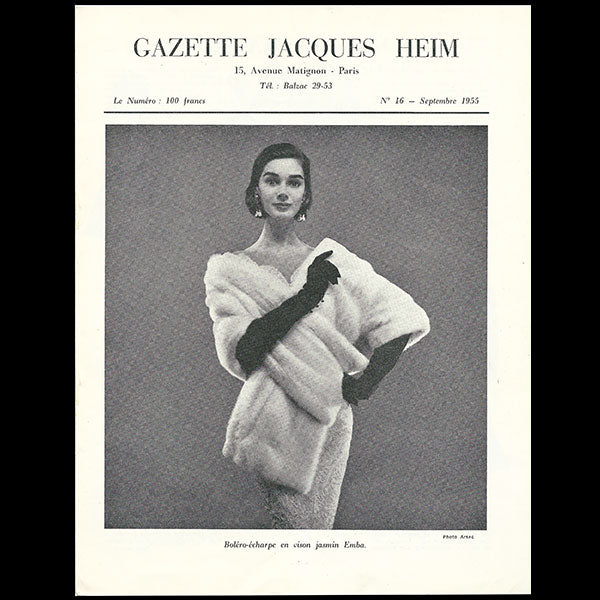 Heim - Gazette Jacques Heim, n°16 (1955, septembre), couverture d'Arsac