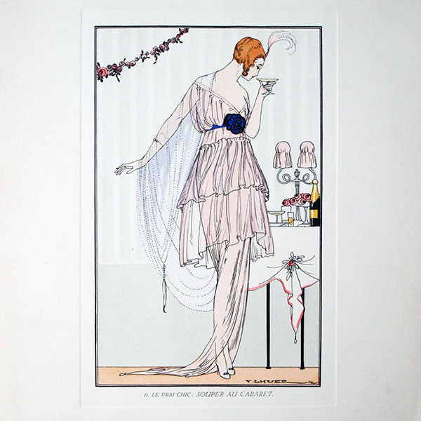Le Vrai Chic - Ensemble de 4 pochoirs par Victor Lhuer (1914)