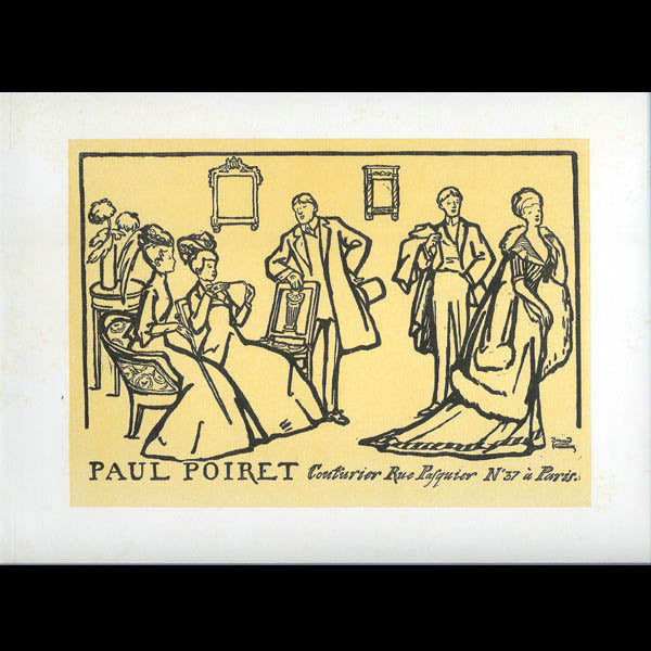 Poiret - Carte publicitaire de Bernard Naudin pour Paul Poiret (circa 1906)