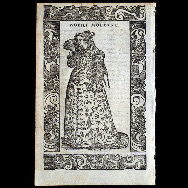 Vecellio - Costumes anciens et modernes, De gli Habiti antichi et moderni di Diuerse Parti del Mondo, dame noble romaine moderne (1590)