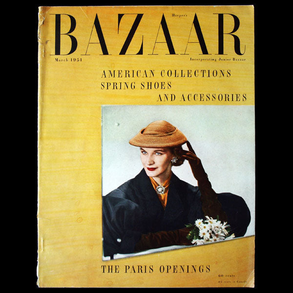 Harper's Bazaar (1951, mars), couverture d'Avedon