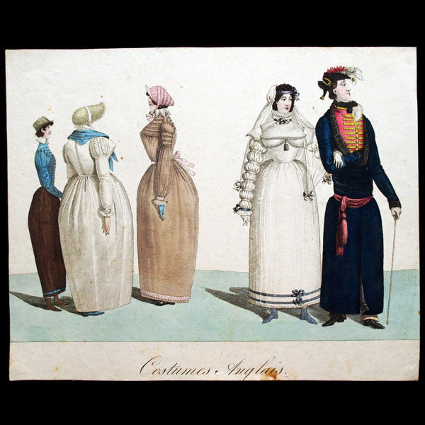 Le Bon Genre, gravure n°72, Costumes Anglais (1814)