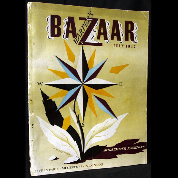 Harper's Bazaar (1937, juillet), couverture de Cassandre