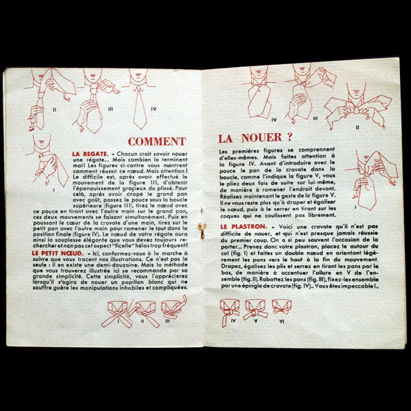 L'art et la manière de choisir, d'assortir et de nouer sa cravate (circa 1930)