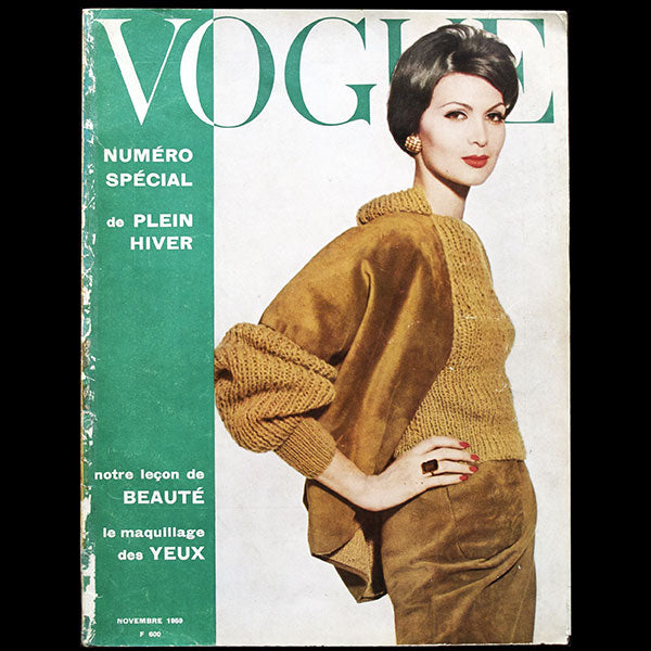 Vogue France (1er novembre 1959), couverture d'Irving Penn