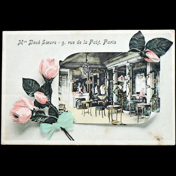 Boué Soeurs - Carte d'invitation à une présentation de collection (circa 1905-1910)