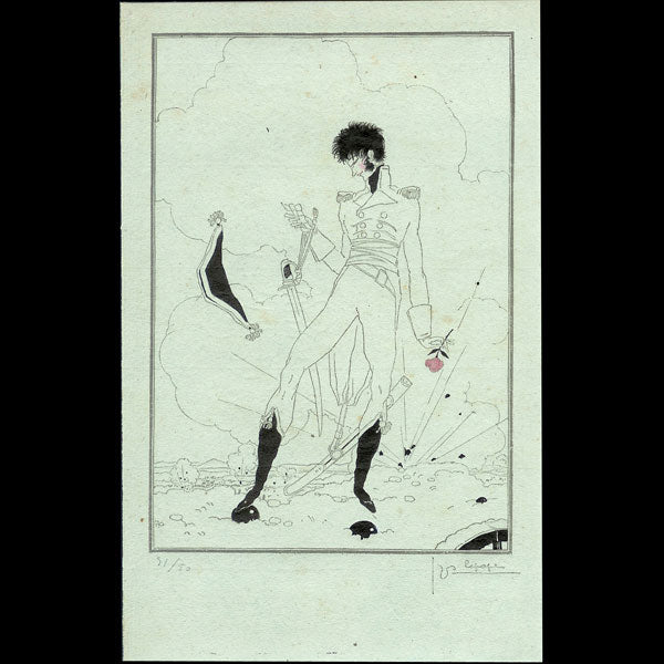 Histoires Amoureuses de Fanfan, tiré à part du frontispice, par Georges Lepape (1917)