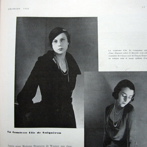 Vogue France (1er février 1932), couverture de Benito
