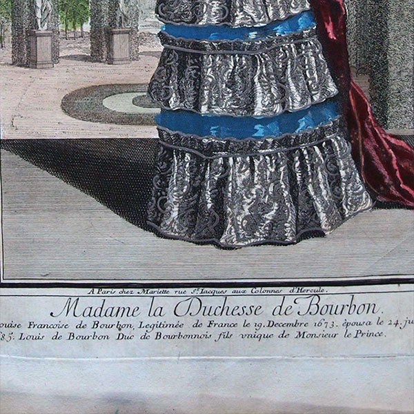 Mariette - Duchesse de Bourbon, portrait en mode (circa 1690-1710)
