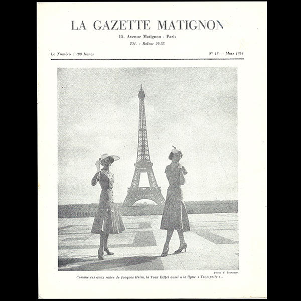 Heim - Gazette Matignon, n°13 (1954, mars), couverture de Brommet