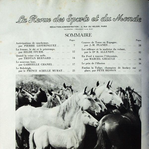 La Revue des Sports et du Monde Matford, n°30 (février-mars 1936)