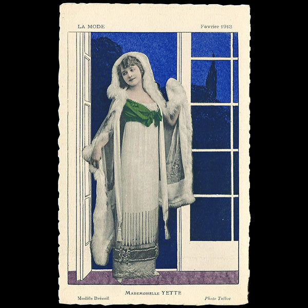 Drecoll - La Mode en février 1913 - Mademoiselle Yvette en Drecoll