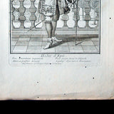 Homme en Habit d’Épée, gravure de Bonnart (circa 1680)