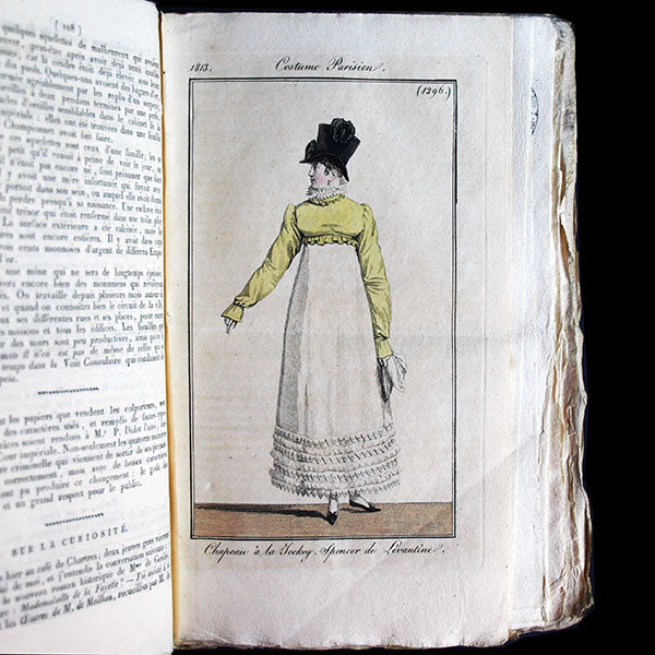 Le Journal des Dames et des Modes, Costumes Parisiens, réunion de 68 livraisons de la 17ème année (1813)