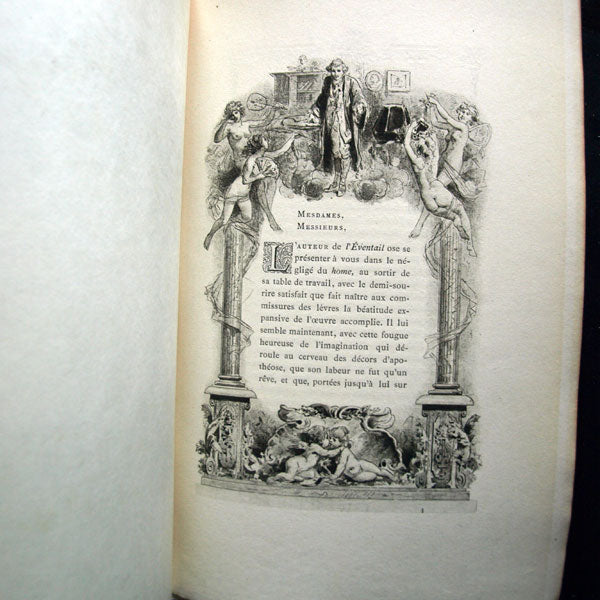 Uzanne - L'éventail et l'Ombrelle, exemplaires uniques enrichis de dessins de Paul Avril (1881)