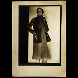 Ensemble en lainage et veste en cuir de Maggy Rouff (1930)