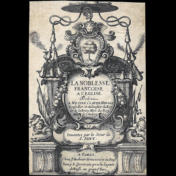 Abraham Bosse - La Noblesse Française à l'Eglise - Page titre - frontispice (circa 1629)