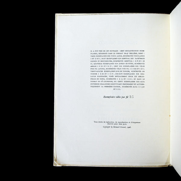 Noblesse de Robe, exemplaire sur vélin pur fil (1928)