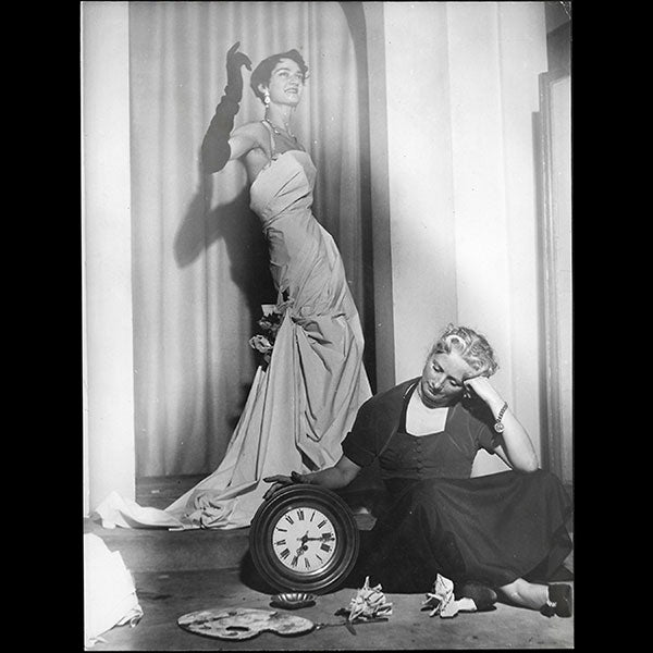 Callot Soeurs- Robe du soir drapée par Madame Le Boucher en 90 secondes (circa 1940s)