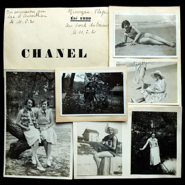 Ensemble de photographies de la maison Chanel des vacances du personnel à Mimizan (1929-1931)