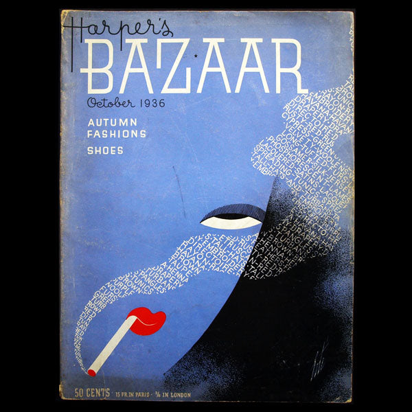 Harper's Bazaar, couverture d'Erté (1936, octobre)