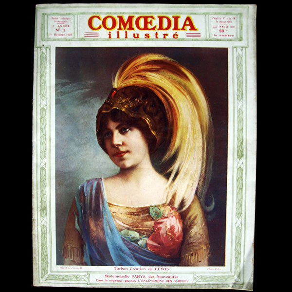 Comoedia illustré (1er octobre 1910), couverture de Leonardi