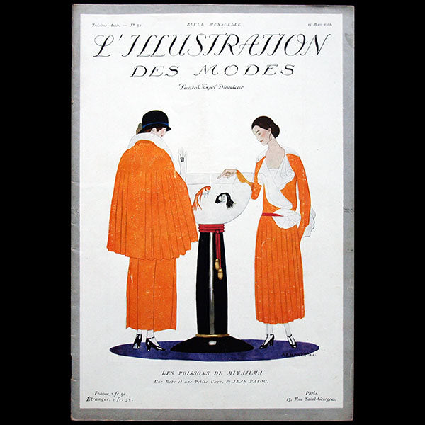 L'Illustration des Modes, n°32, 15 mars 1922, couverture d'André-Edouard Marty