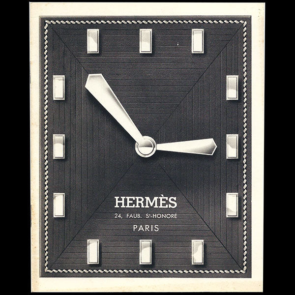 Hermès, catalogue d'horlogerie (circa 1935)