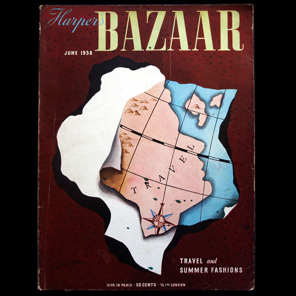 Harper's Bazaar (1938, juin), couverture de Cassandre