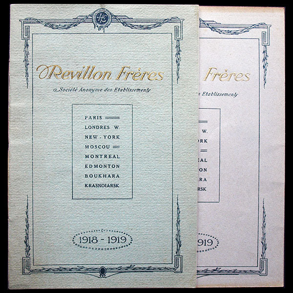 Revillon Frères, catalogue pour l'hiver 1918-1919