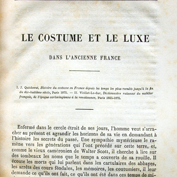 Le costume et le luxe dans l'ancienne France (1876)