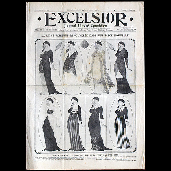 Paquin - Excelsior, 22 janvier 1912 - La Rue de la Paix