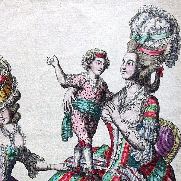 Mondhare - Collection de la Parure des Dames - Réunion de 7 gravures (circa 1780)