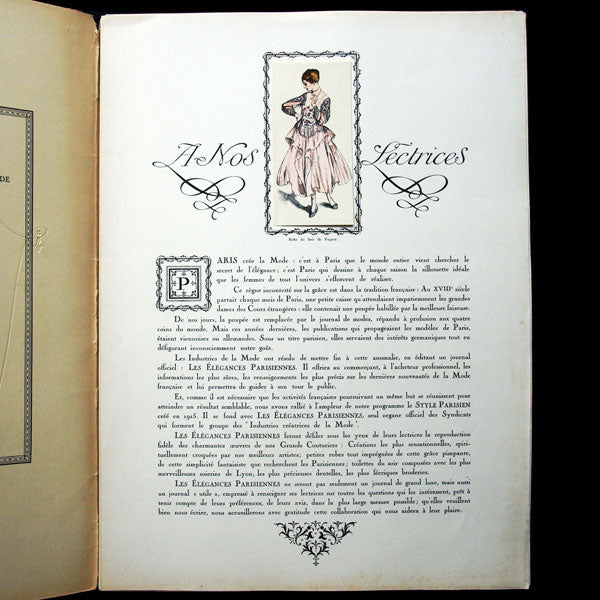 Les Elégances Parisiennes, publication officielle des industries françaises de la mode, avril 1916, n°1