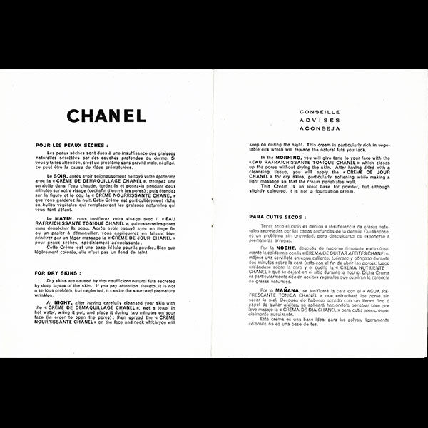 Chanel Parfums - Pour votre beauté Chanel conseille (circa 1948)