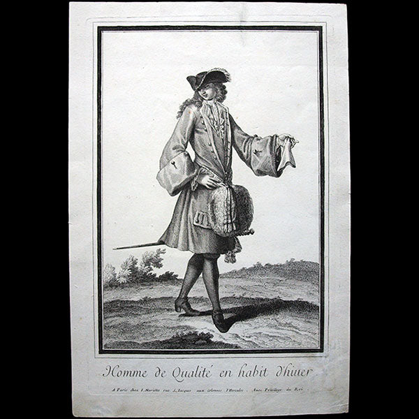 Mariette - Homme de Qualité en habit d'hiver (circa 1696)