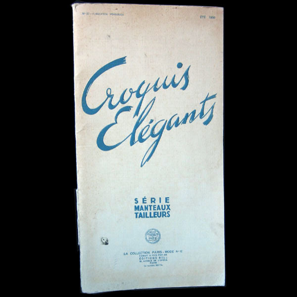 Croquis Elégants, série manteaux et tailleurs, été 1950