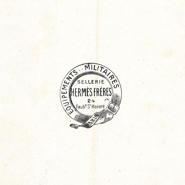 Hermès Frères - Document publicitaire sur la sellerie et la passementerie militaire (1910)
