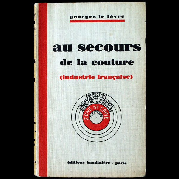 Au secours de la couture, industrie française, ouvrage dédié à Madeleine Vionnet (1929)