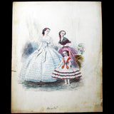 Dessin d'Hippolyte Pauquet pour le Journal des Demoiselles (décembre 1859)