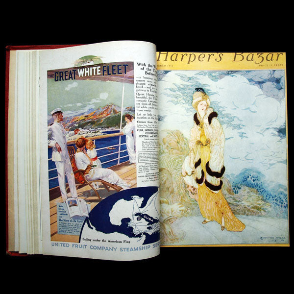 Harper's Bazaar, onze numéros de l'année 1915, exemplaire de la bibliothèque d'Erté