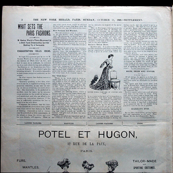 The New York Herald Fashion Supplement, October 12th 1902